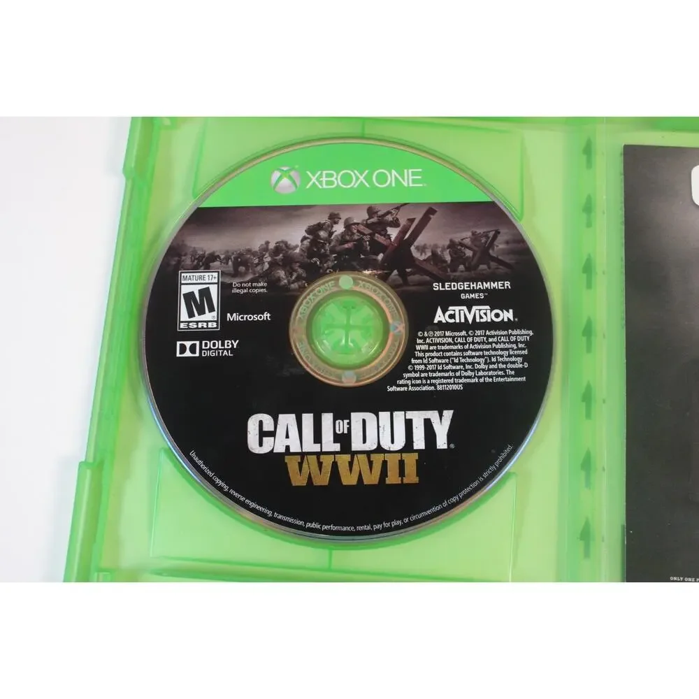 Call of Duty: WWII (Microsoft Xbox One, 2017) Authentic, complete, tested/great